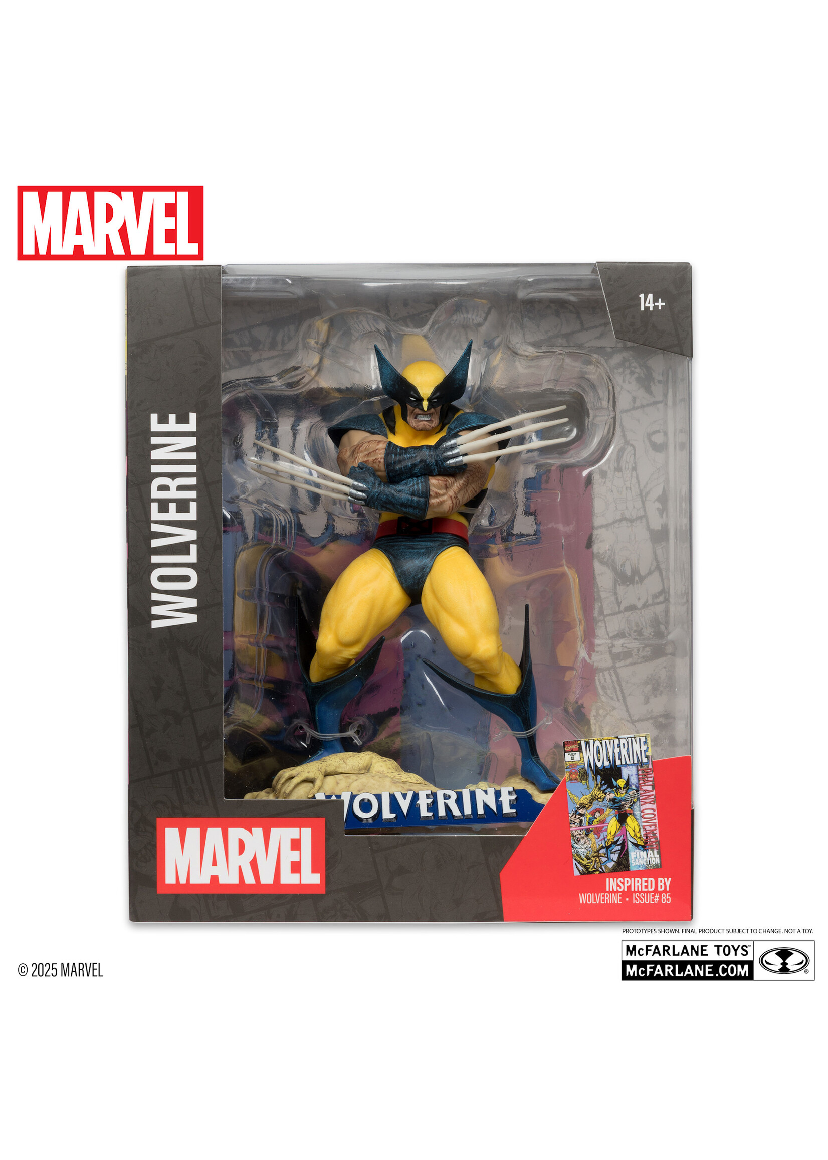 McFarlane toys MCFARLANE TOYS  -  WOLVERINE WITH SCENE (WOLVERINE #85) FIGURE 1/10