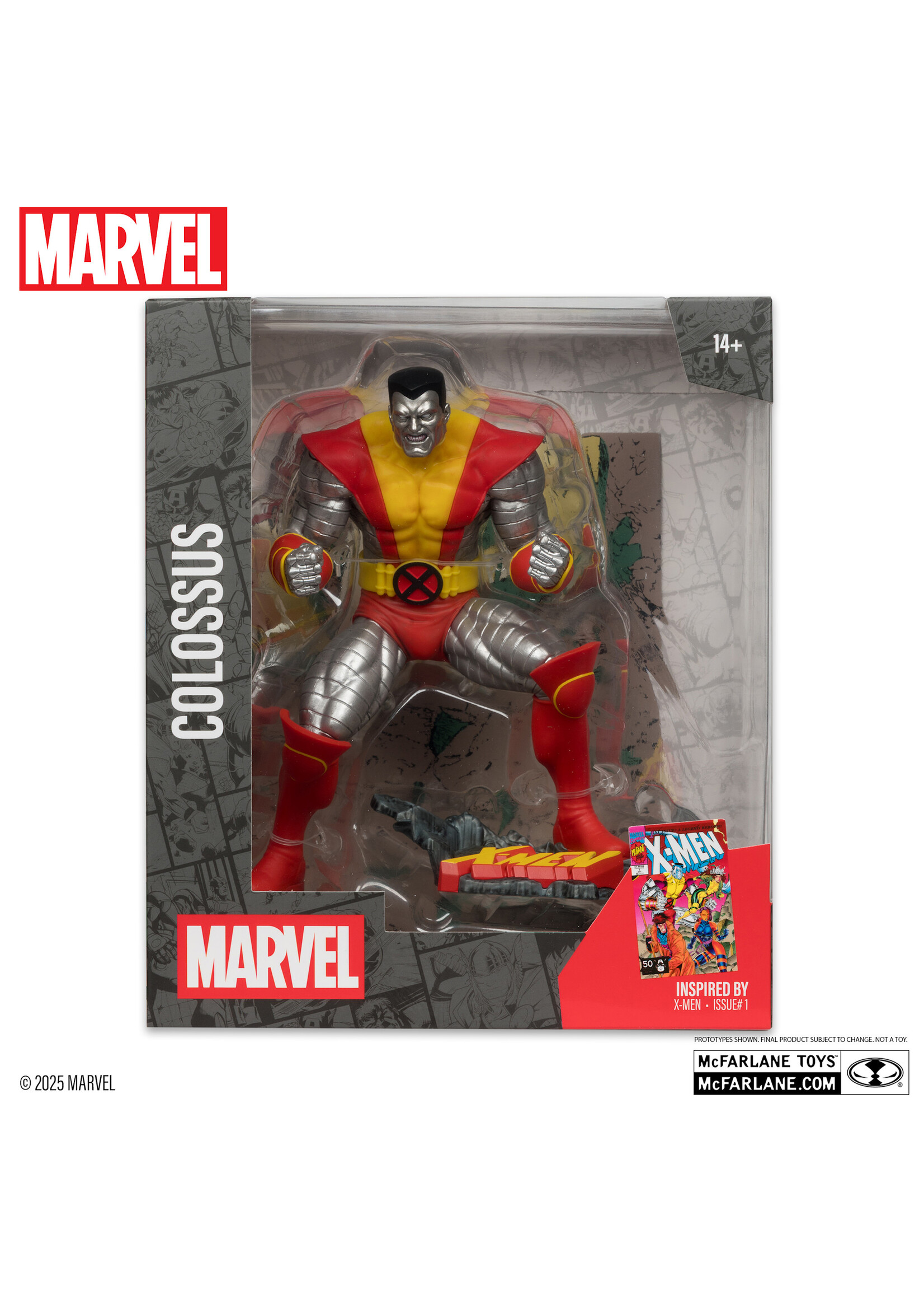 McFarlane toys MCFARLANE TOYS  -  COLOSSUS WITH SCENE (X-MEN #1) FIGURE 1/10 - PLATINUM EDITION - MARVEL COLLECTION