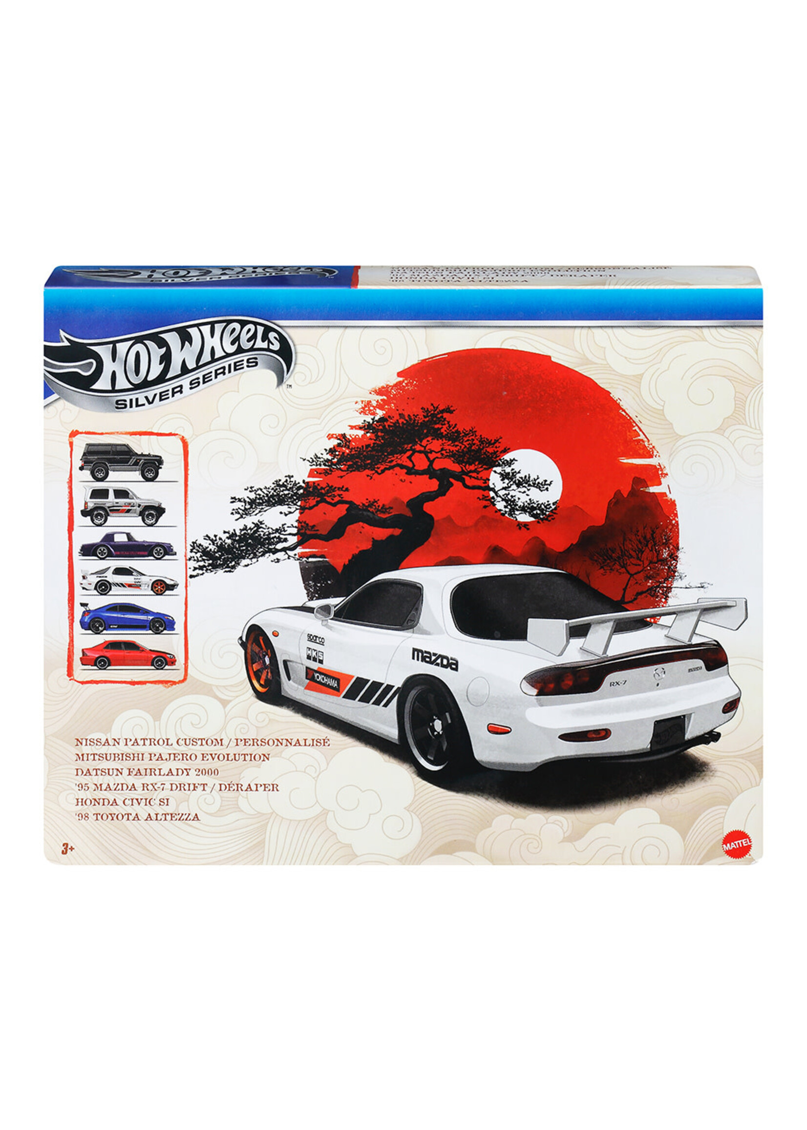 Hot Wheels Hot Wheels Silver Series - Coffret 6 véhicules style Japon