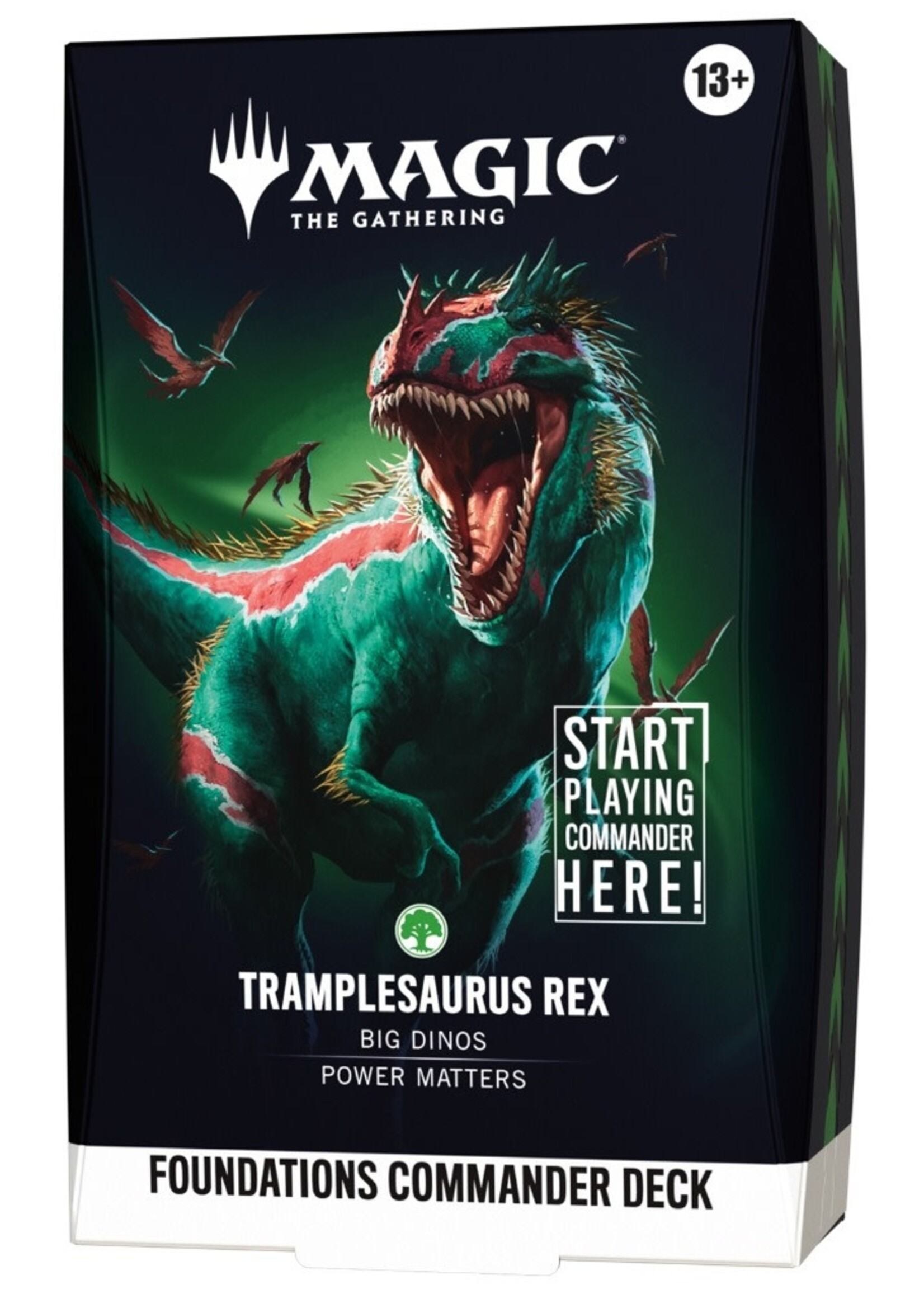Magic the Gathering FOUNDATIONS  -  TRAMPLESAURUS REX - COMMANDER DECK (ENGLISH)