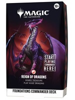 Magic the Gathering FOUNDATIONS  -  REIGN OF DRAGONS - COMMANDER DECK (ENGLISH)