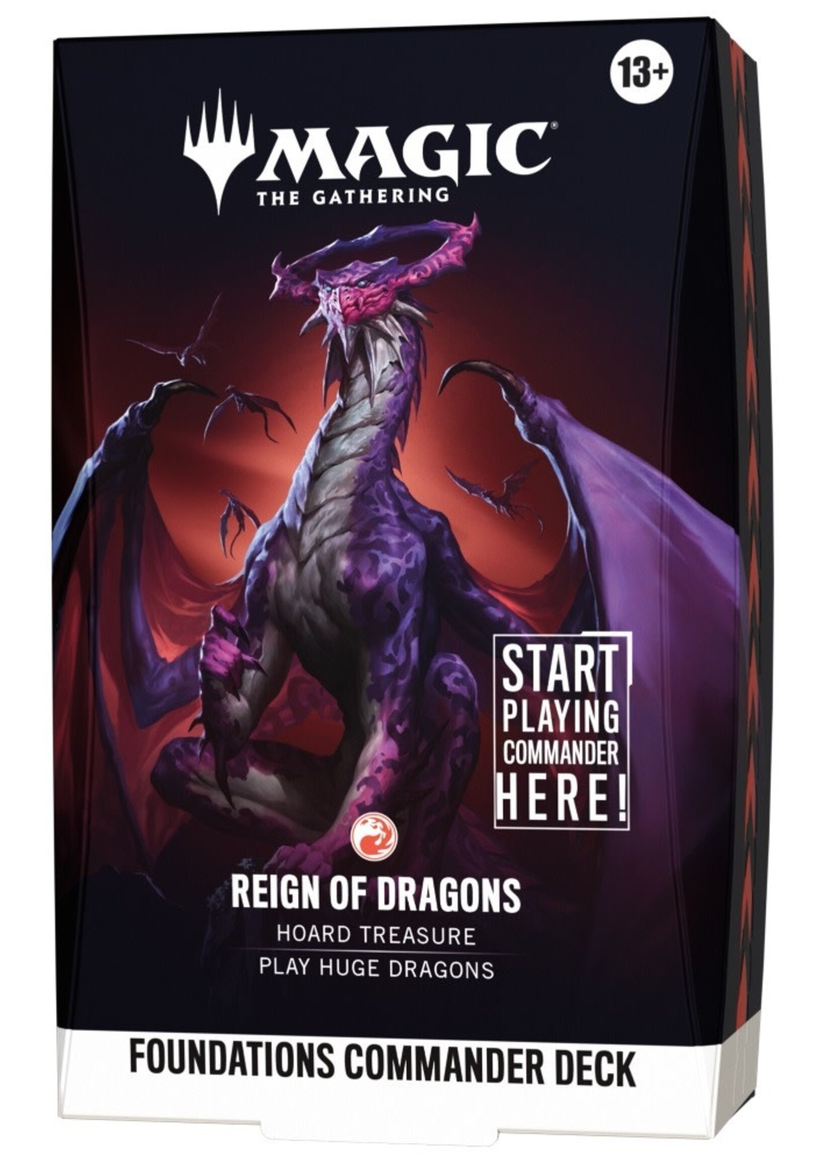 Magic the Gathering FOUNDATIONS  -  REIGN OF DRAGONS - COMMANDER DECK (ENGLISH)