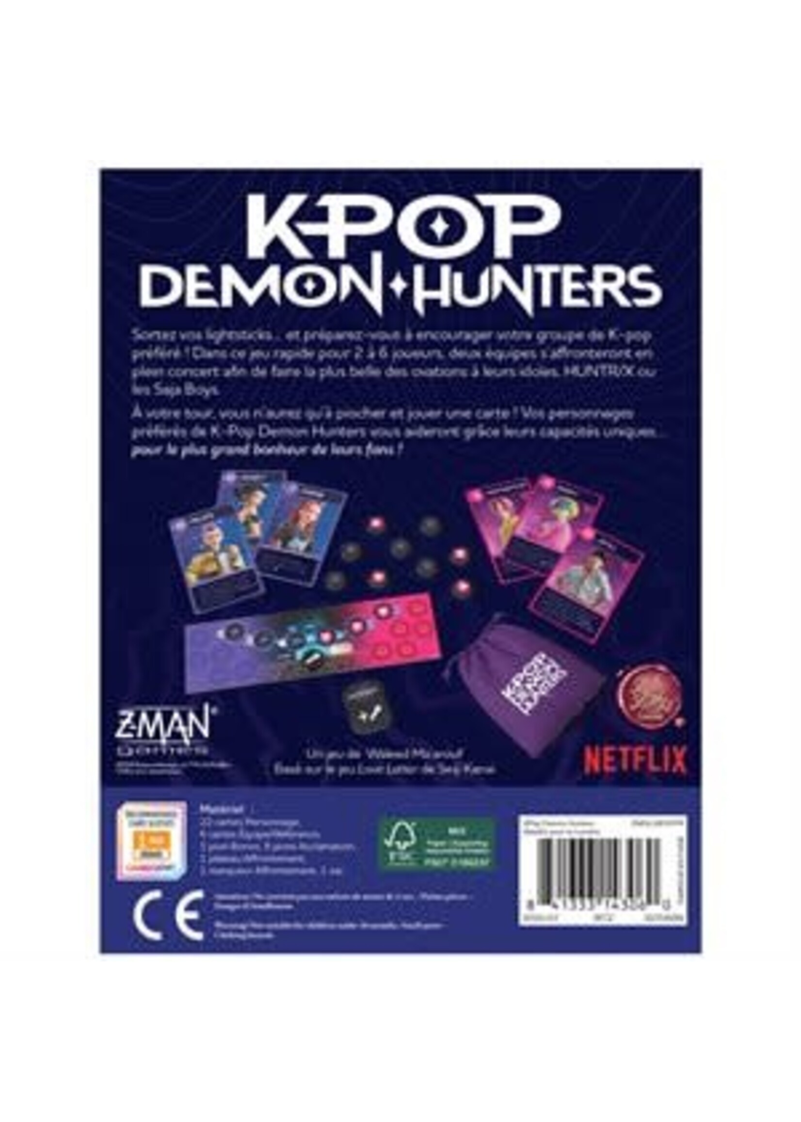 z-man games KPop Demon Hunters - Battle for the Spotlight - Un jeu Love Letter (FR)