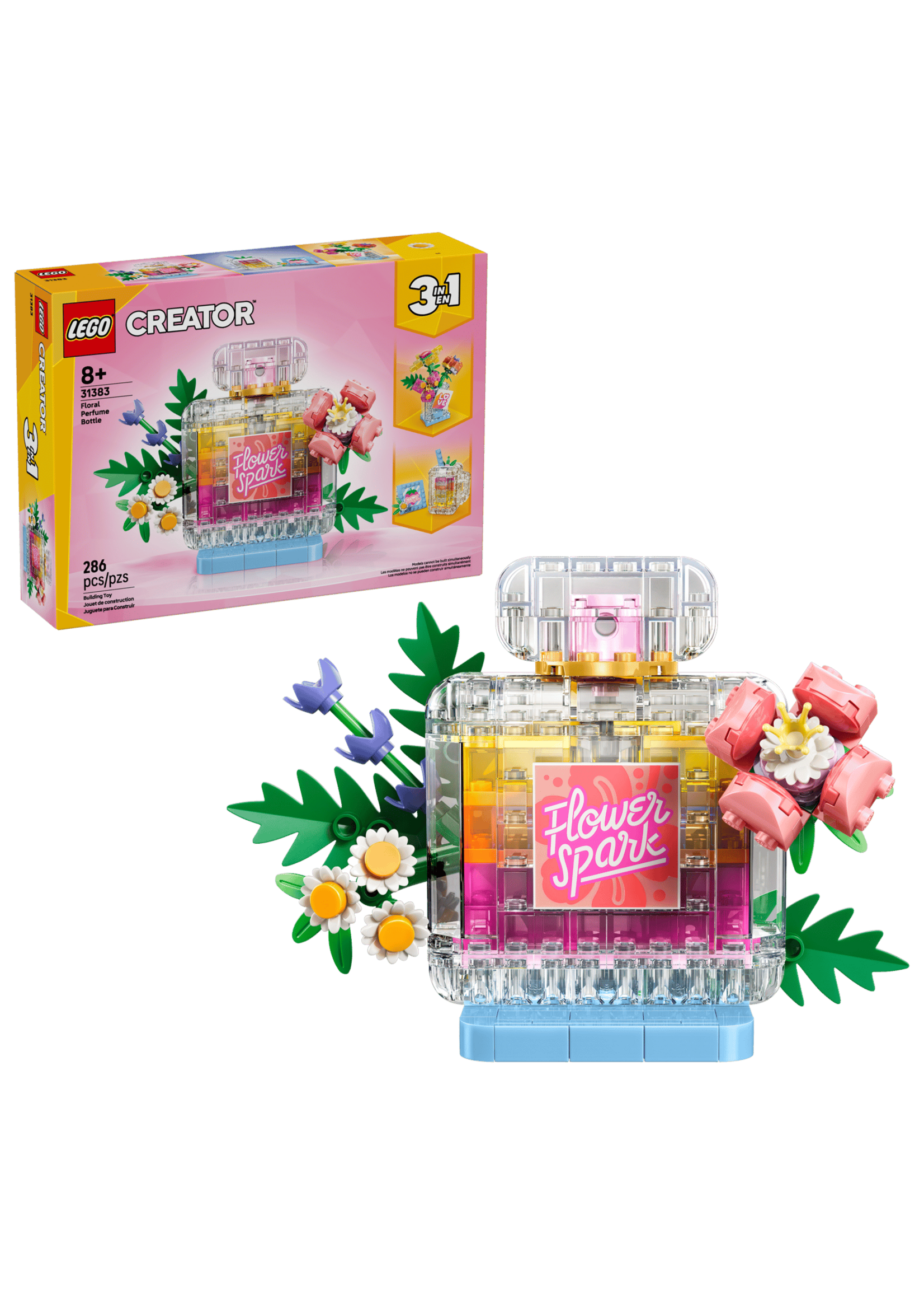 LEGO Floral Decor Perfume Bottle - 31383