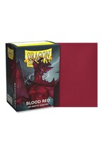 Dragon Shield STANDARD SIZE SLEEVES - BLOOD RED - MATTE (100)