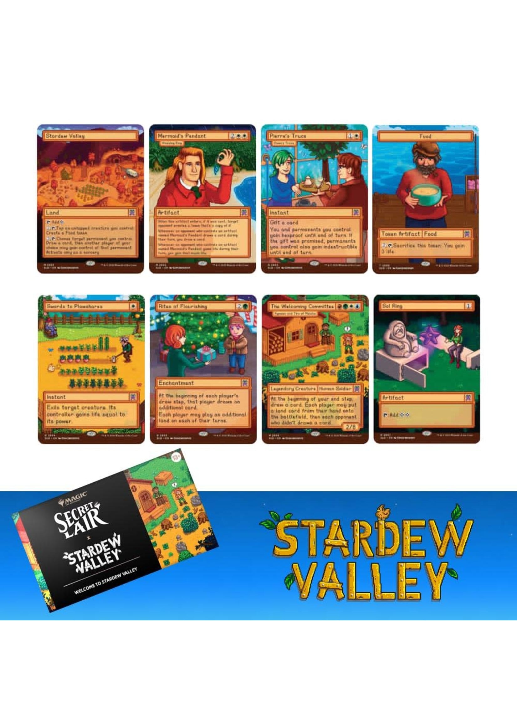 Magic the Gathering SECRET LAIR X STARDEW VALLEY - WELCOME TO STARDEW VALLEY - NON FOIL