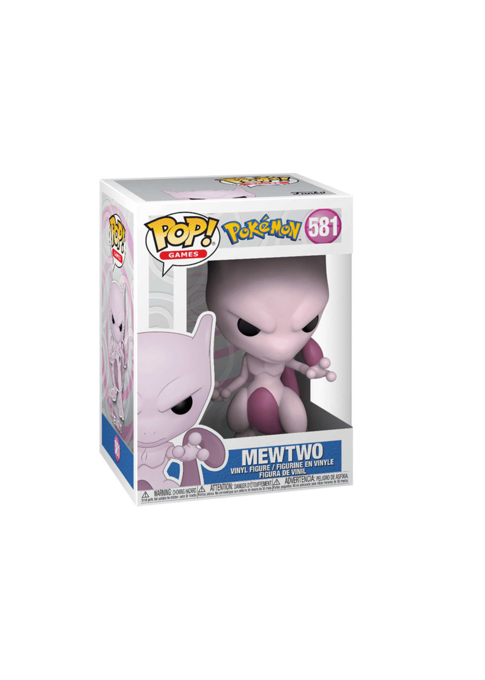 Pop! Games POKEMON  # 581  -  POP! VINYL FIGURE OF MEWTWO (4 INCH)