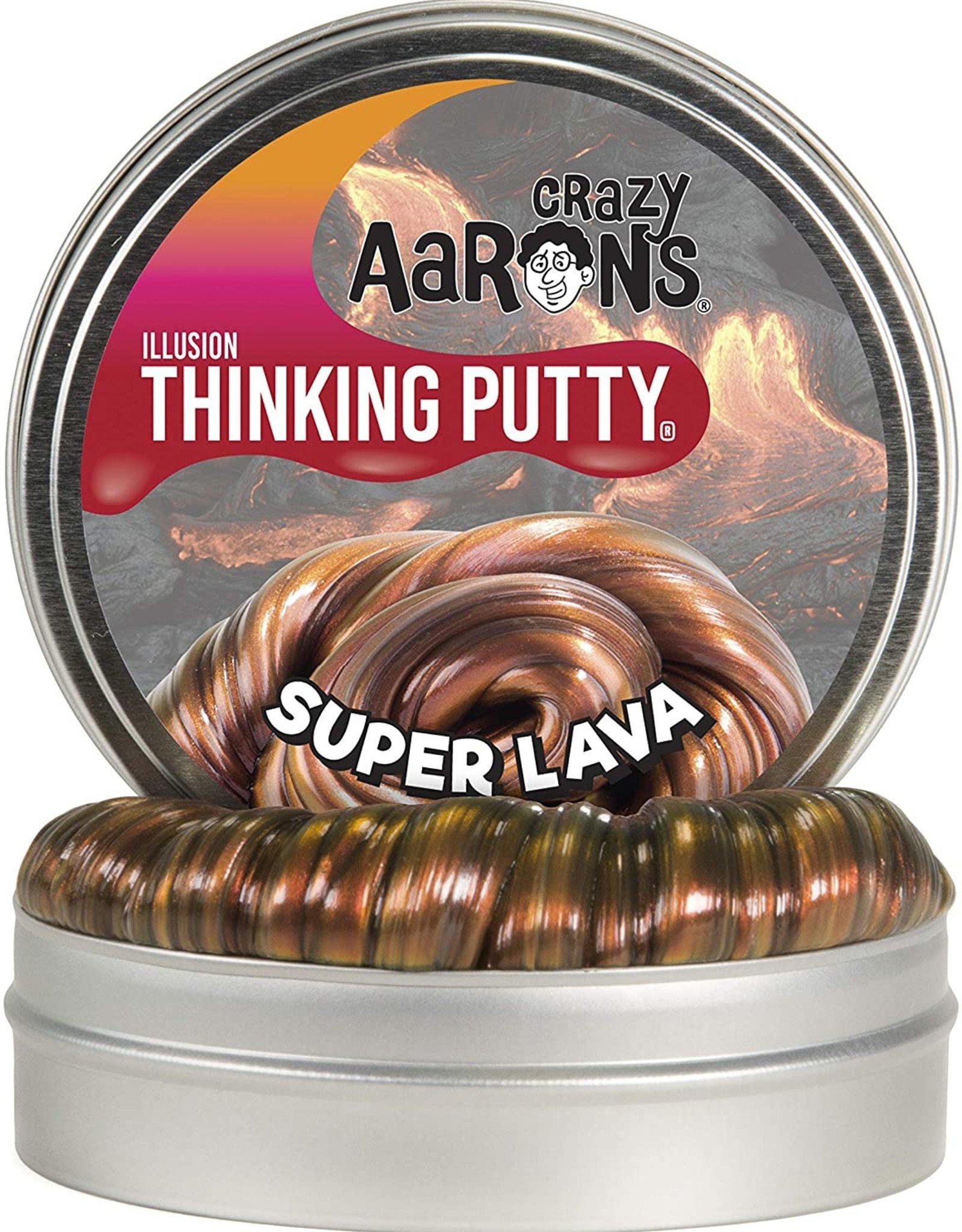 Crazy Aaron's Thinking Putty Crazy Aarons Super Lava Super Illusions 4"