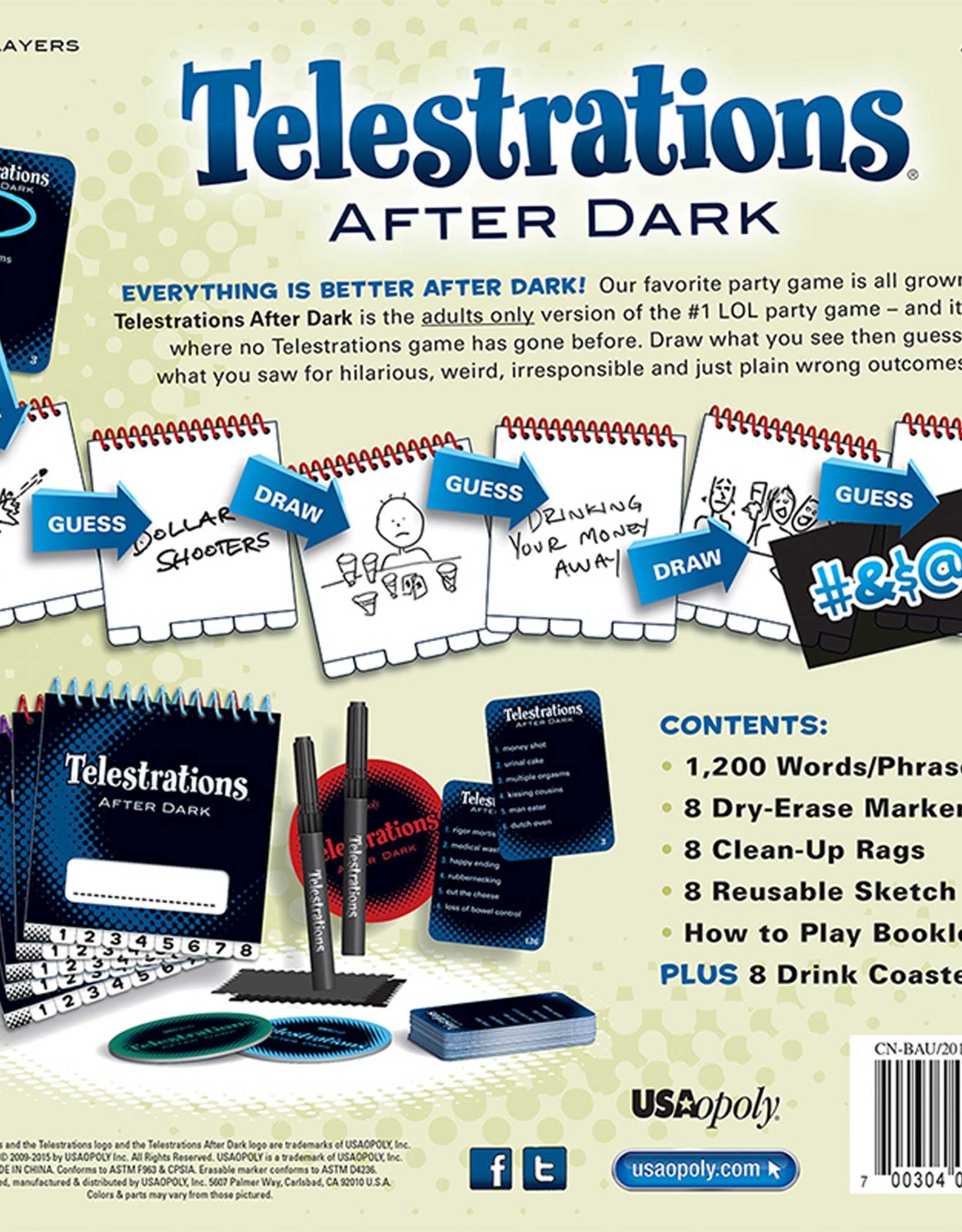 USAopoly Telestrations After Dark