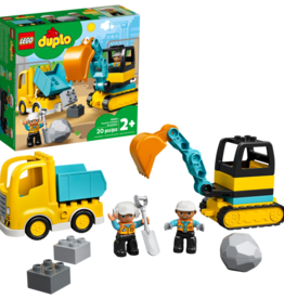 Lego Duplo Truck & Tracked Excavator