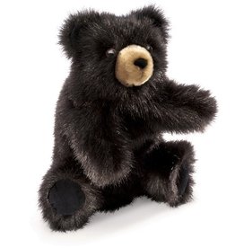 Folkmanis Baby Black Bear Hand Puppet