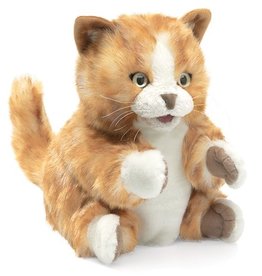 Folkmanis Orange Tabby Kitten Hand Puppet