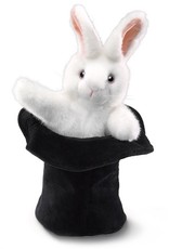 Folkmanis Rabbit in Hat Hand Puppet
