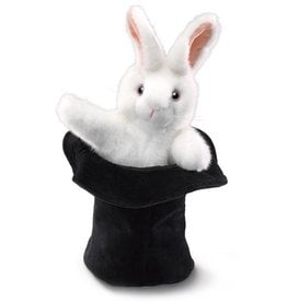 Folkmanis Rabbit in Hat Hand Puppet