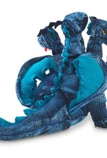 Folkmanis Three Headed Blue Dragon Hand Puppet