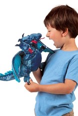 Folkmanis Three Headed Blue Dragon Hand Puppet