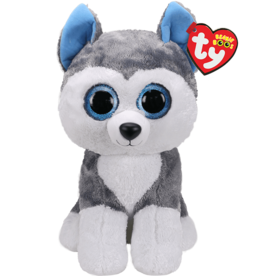 Ty Slush Grey And White Husky Dog Large Boo
