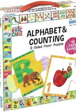 University Games ABC / 123 two sided floor puzzle