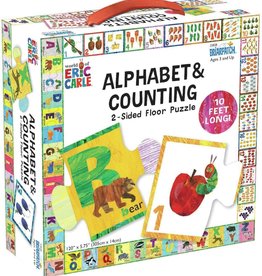 University Games ABC / 123 two sided floor puzzle