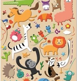 Zoo Animal Puffy Stickers