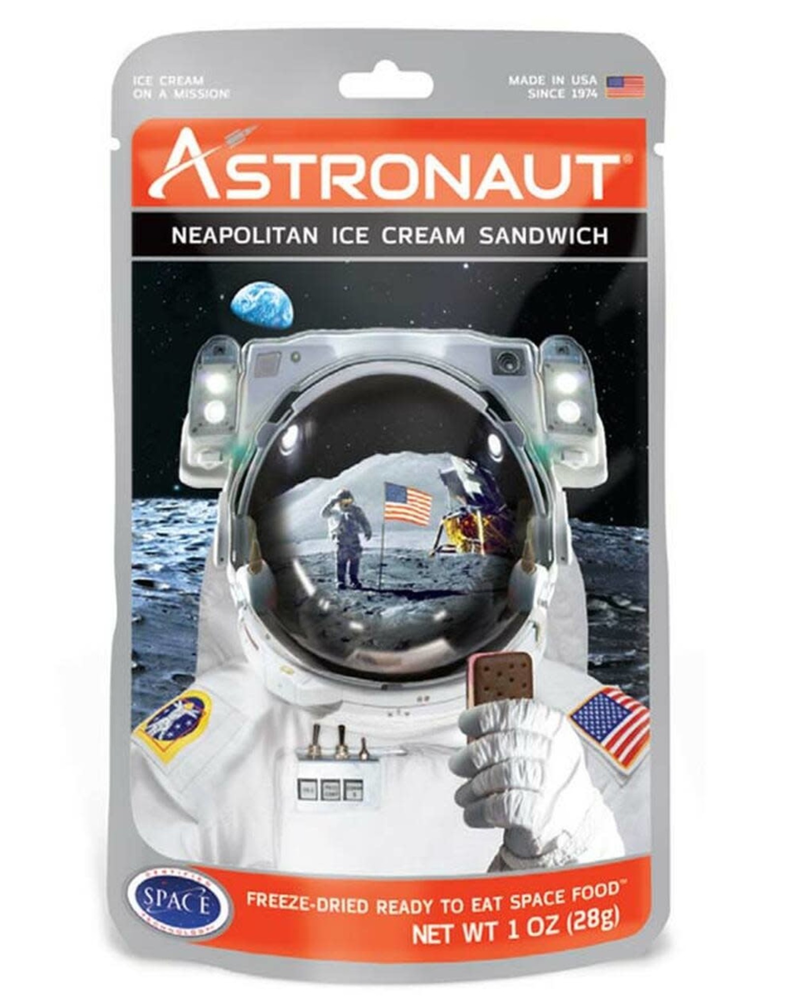 Toysmith Astronaut Neopolitan Ice Cream Sandwhich