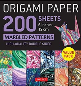 Origami Paper Marbled Patterns 200 Sheets