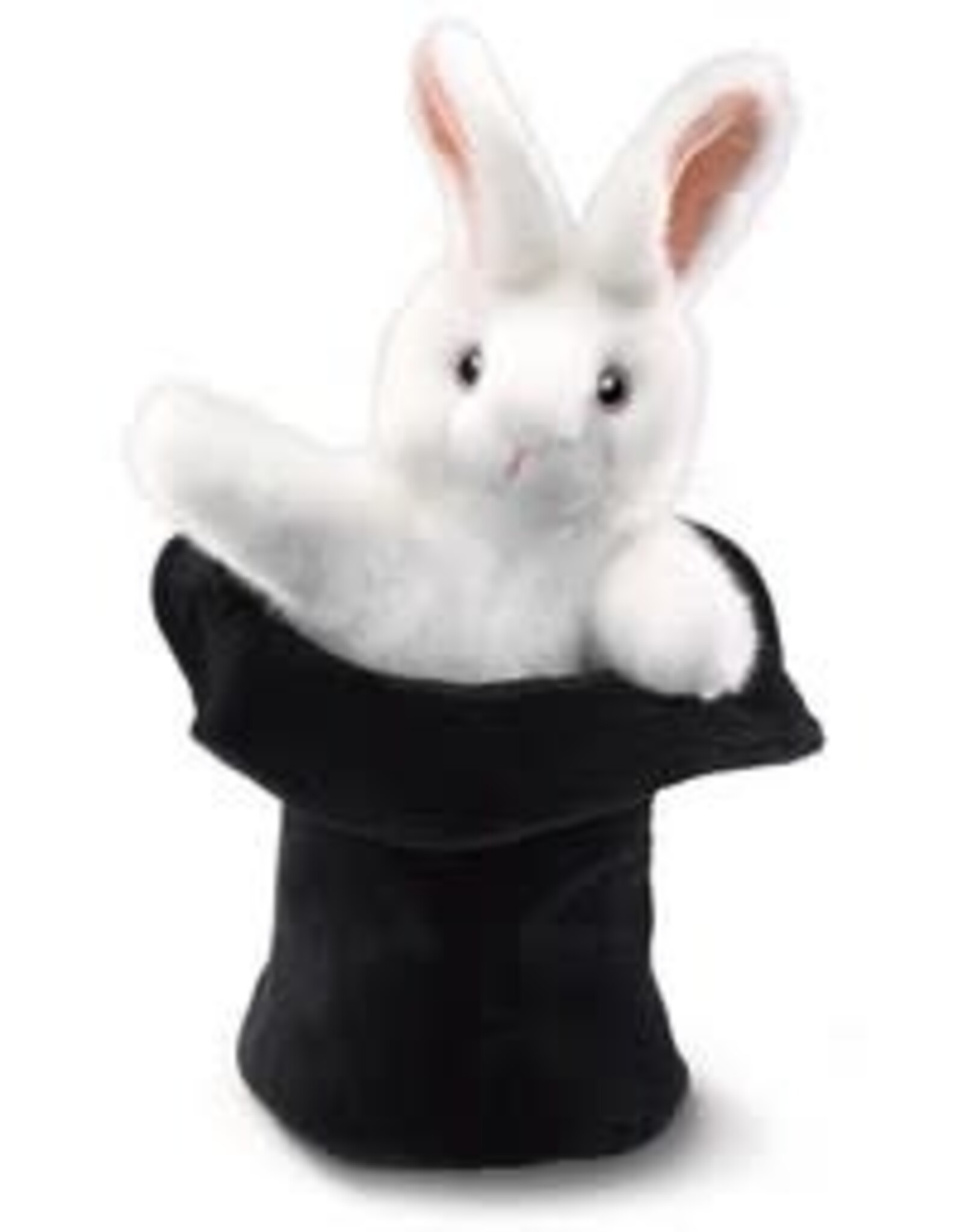 Folkmanis Rabbit in Hat Hand Puppet