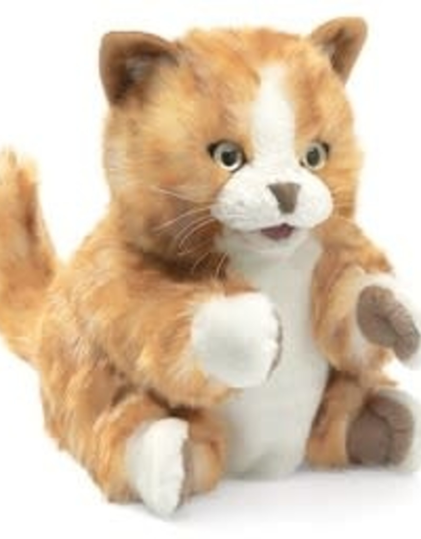 Folkmanis Orange Tabby Kitten Hand Puppet