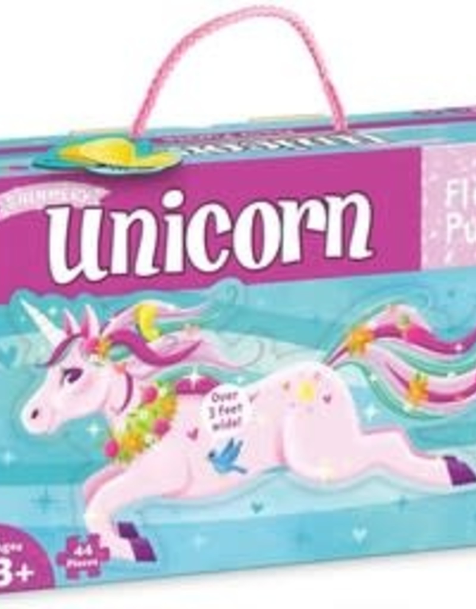 Peaceable Kingdom Shimmery Unicorn Floor Puzzle 44pc