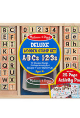 ABCs & 123s Deluxe Wooden Stamp Set