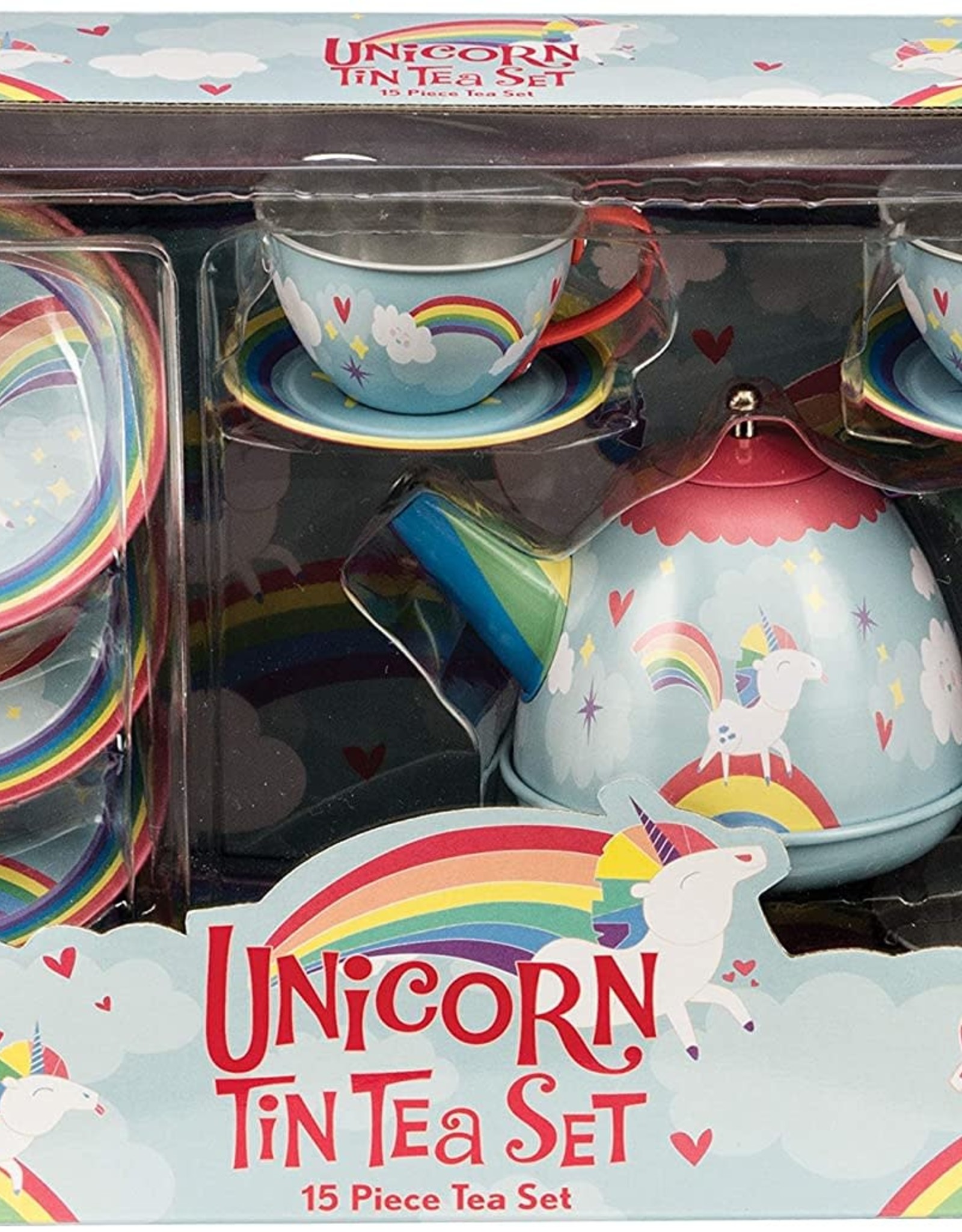 Schylling Unicorn Tin Tea set