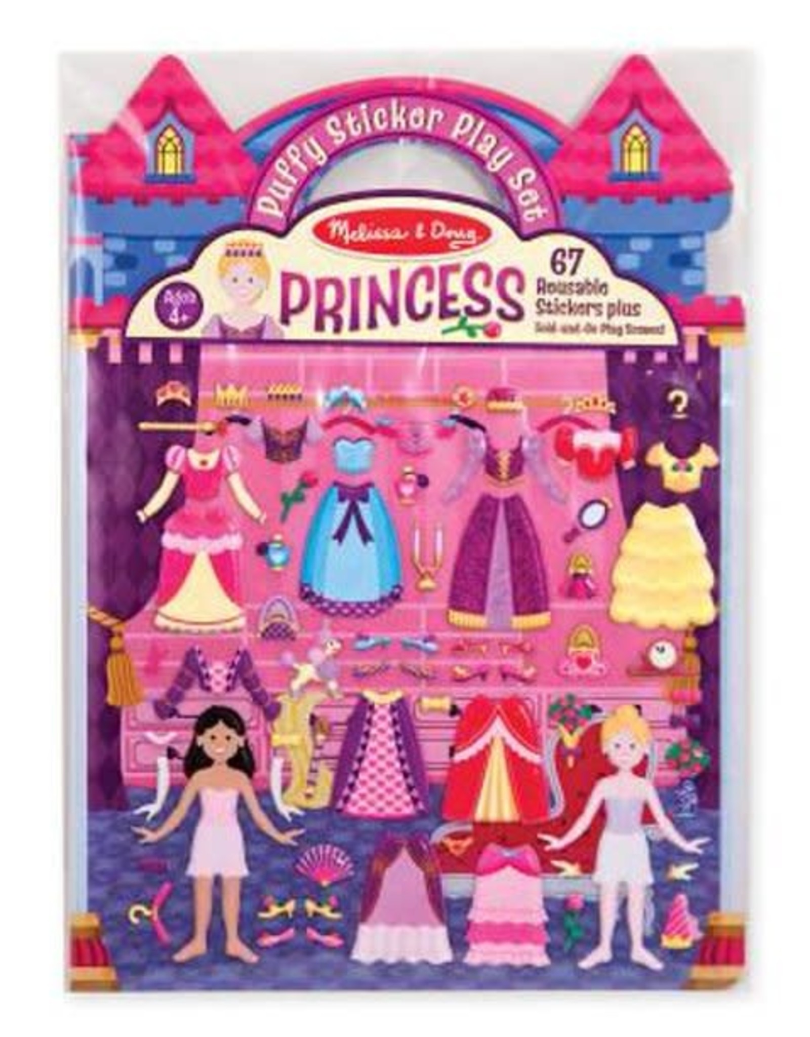 Reusable Puffy Sticker Activity Book - Princess