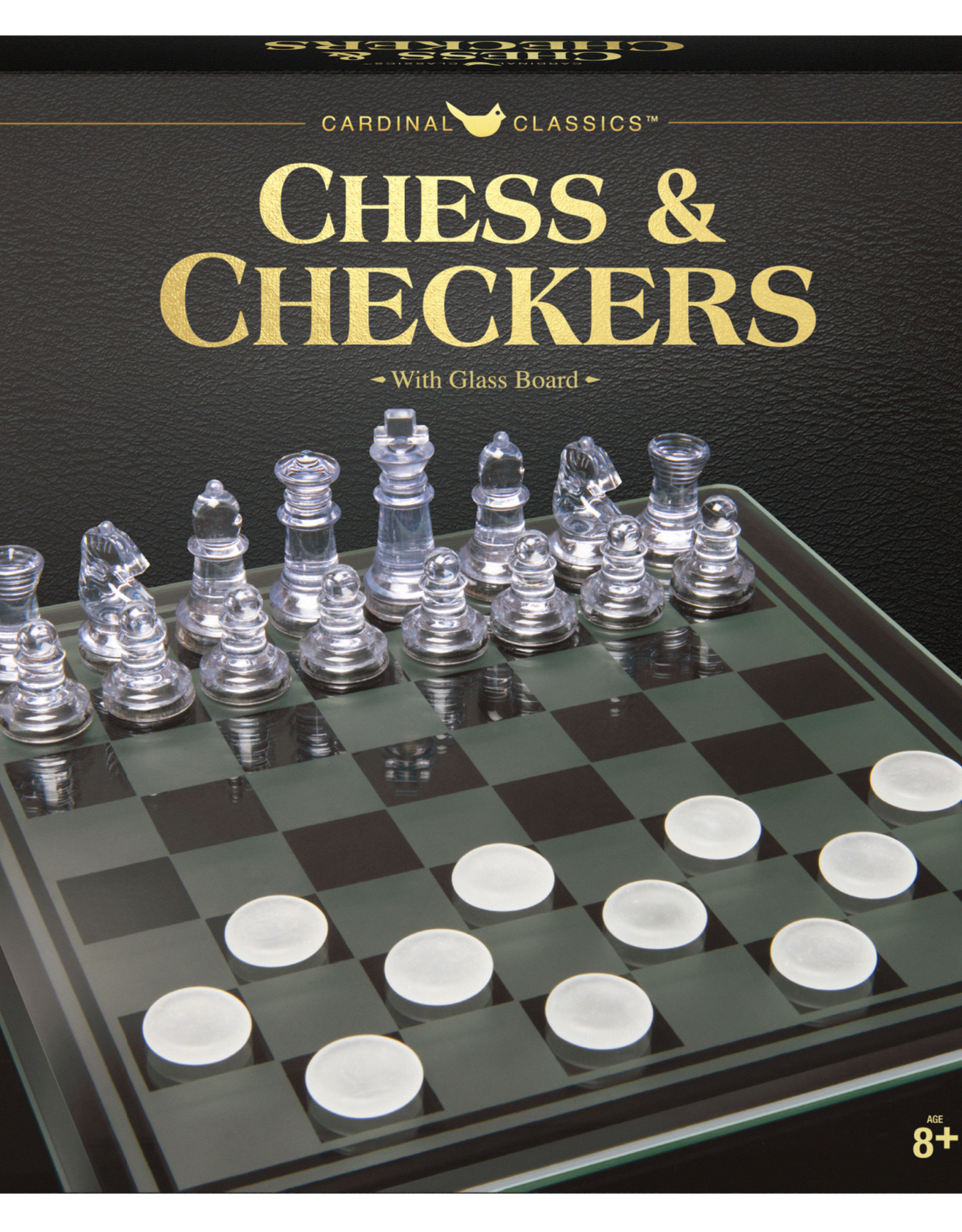 Clear Chess and Checkers Set