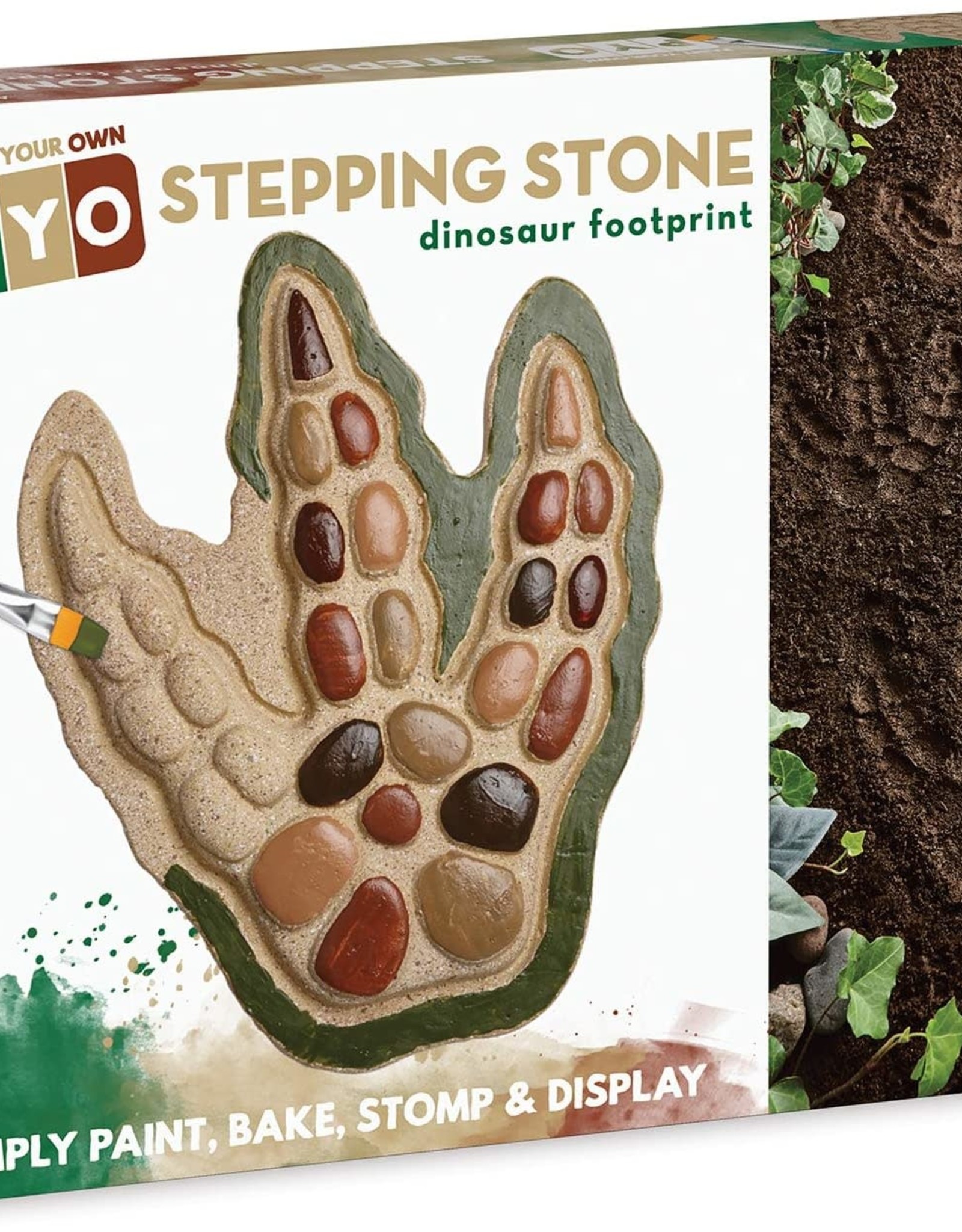 Paint your Own Stepping Stone Dinosaur Footprint