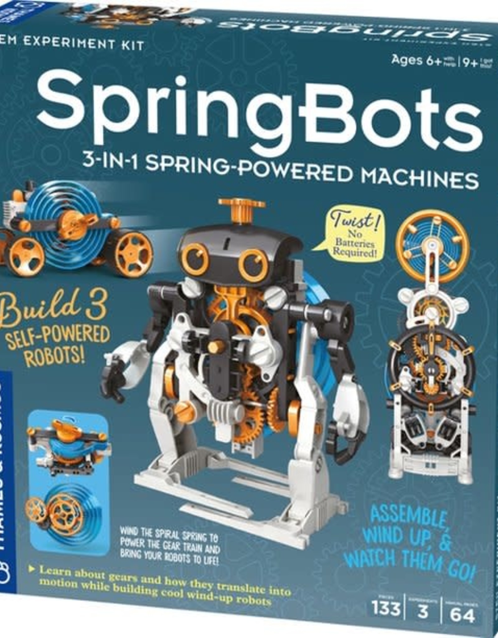 SpringBots: 3-in-1 Spring-Powered Machines