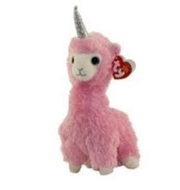 Ty Beanie Baby Lana - Pink Llama With Horn Reg