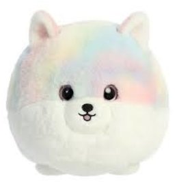 Aurora Spudster Rainbow Pom Teddy Pet 10"