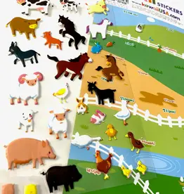 Farm Puffy Stickers