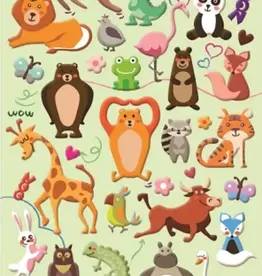 Woodland Animal Puffy Stickers