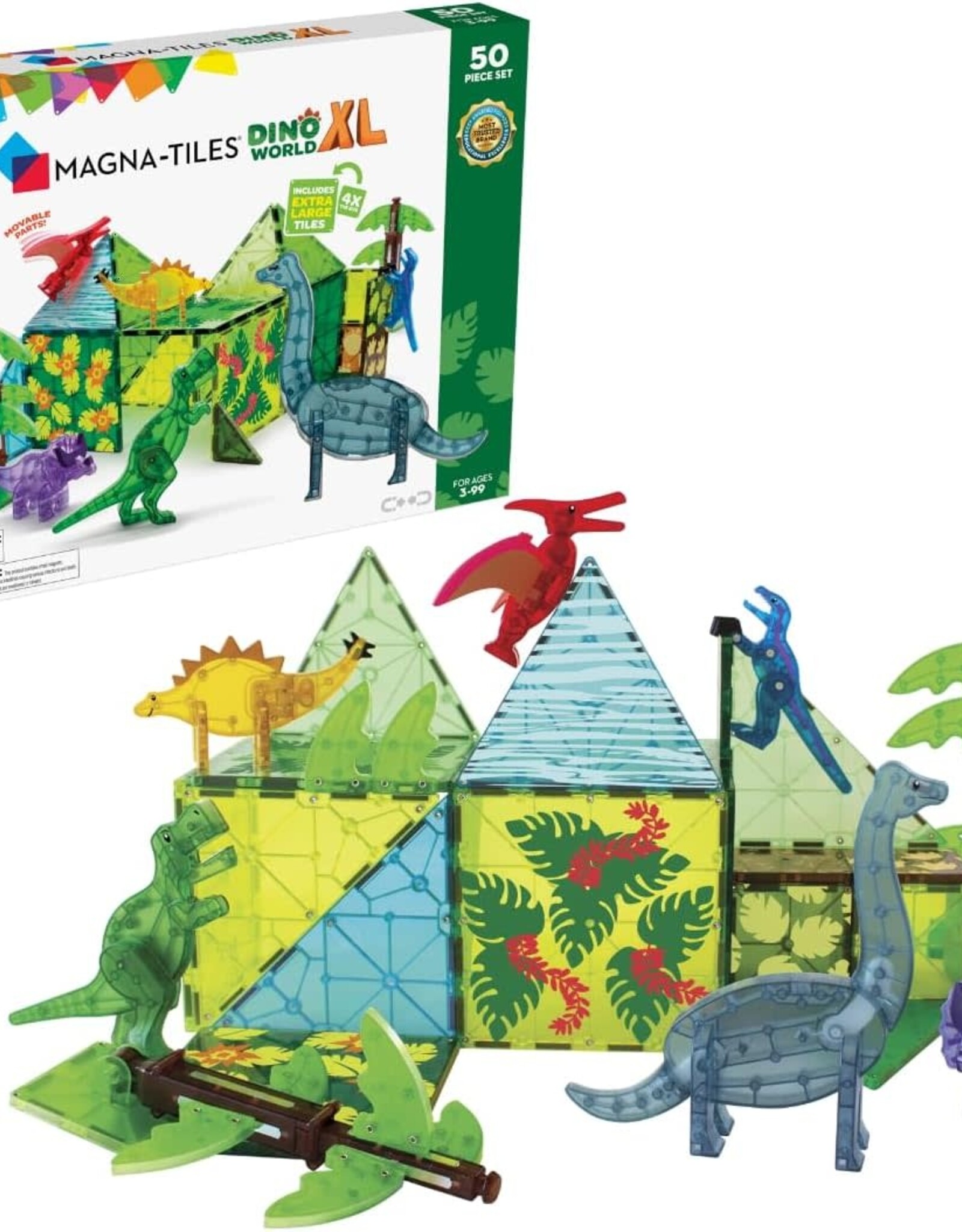 Magna-Tiles Magna Tiles Dino World XL 50pc
