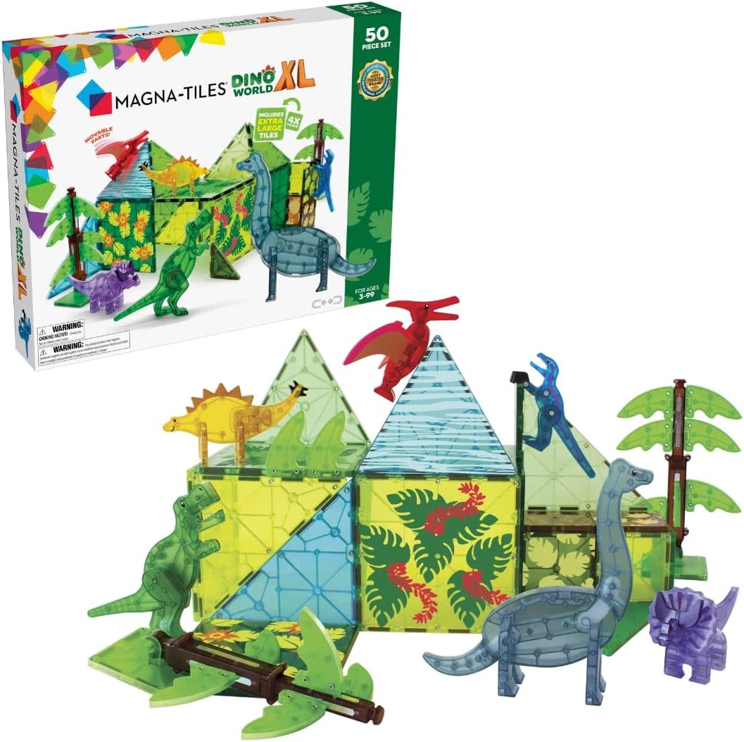 Magna Tiles Dino World XL 50pc