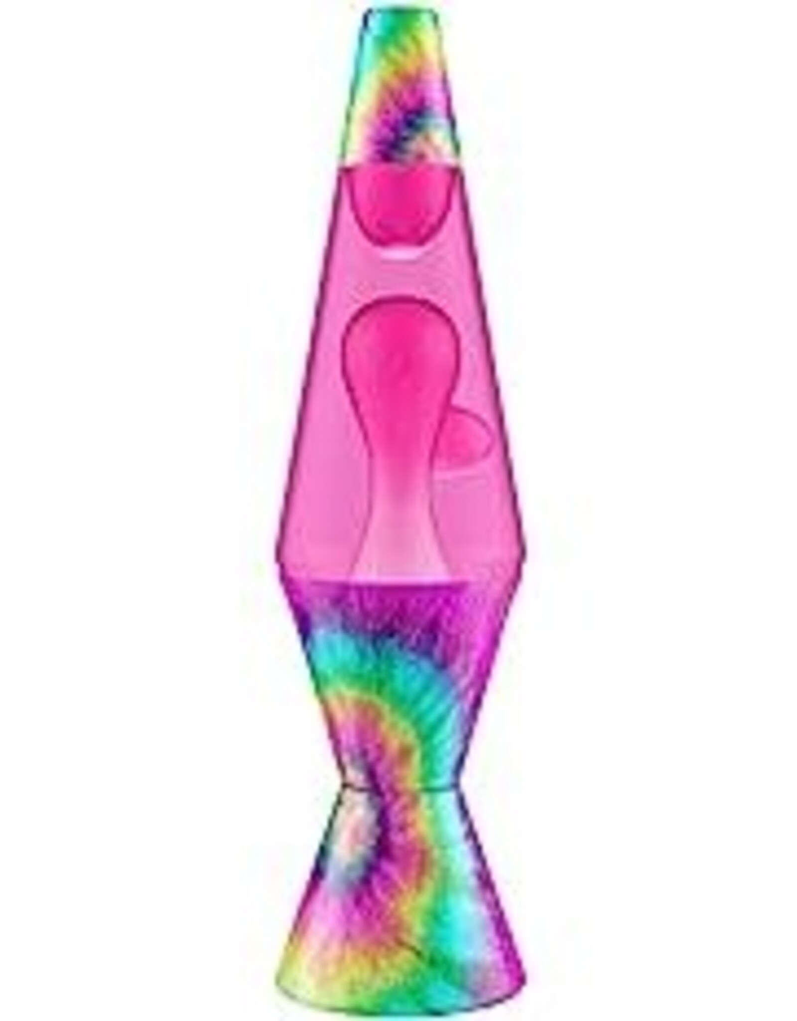 Lava Lamps Lava Lamp - 14.5" Tie Dye Pink Spiral