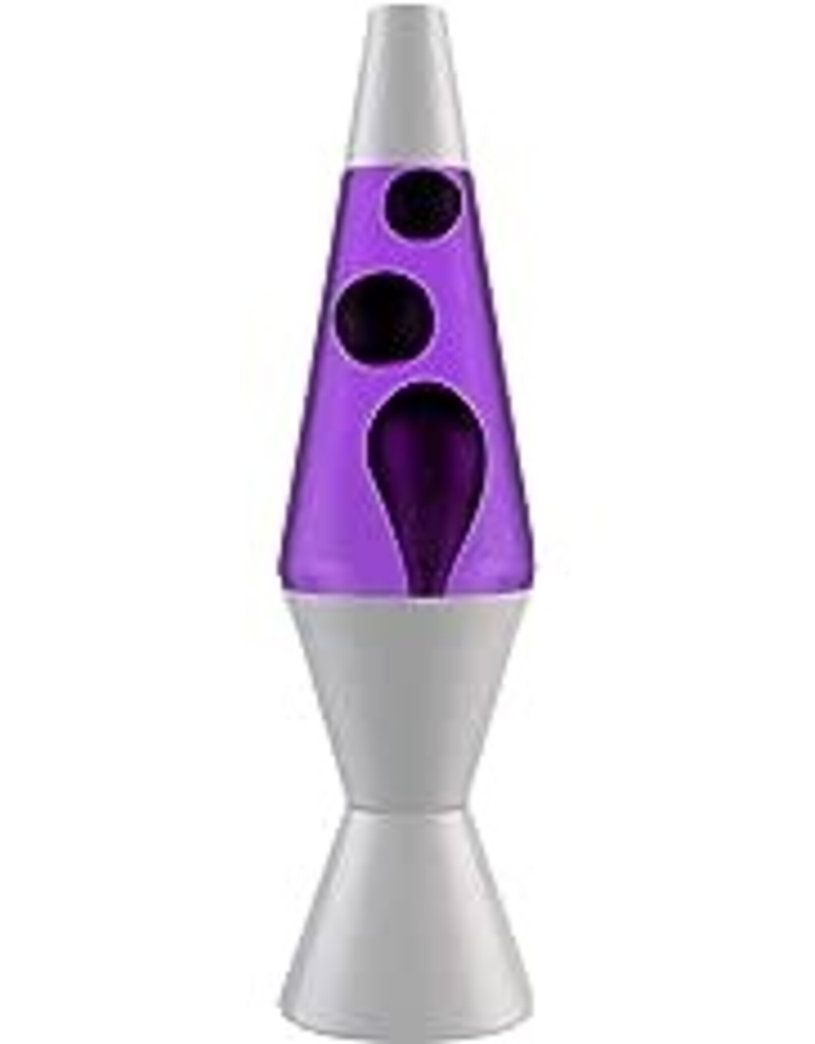 Lava Lamps Lava Lamp 14.5" Silver Black/Purple