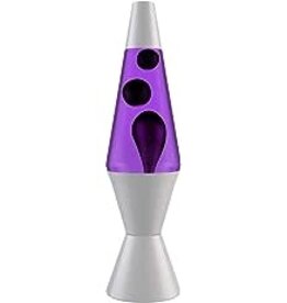 Lava Lamps Lava Lamp 14.5" Silver Black/Purple