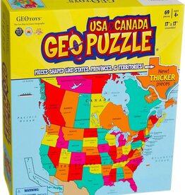 USA and Canada Geo Puzzle 69pc