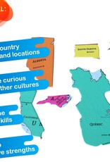 USA and Canada Geo Puzzle 69pc