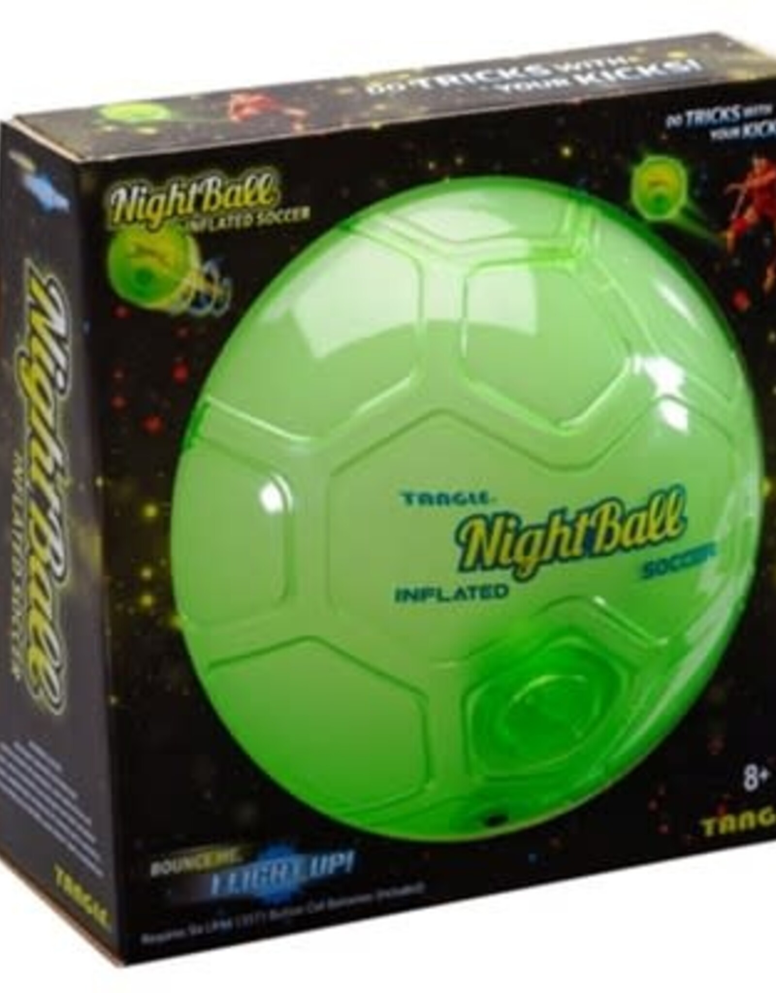 Tangle NightBall Soccer Ball Green