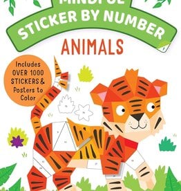 Mindful Sticker By Number: Animals