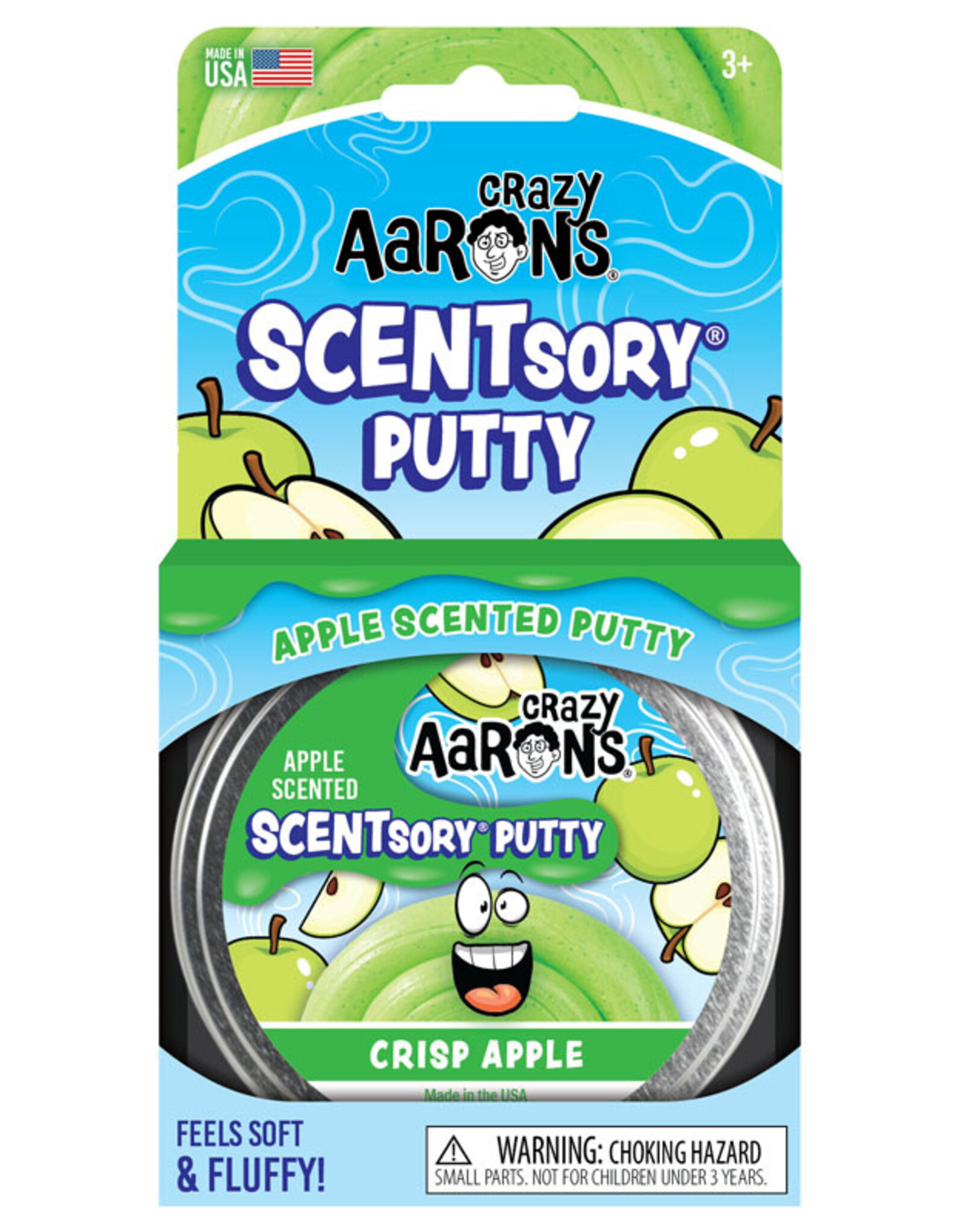 Crazy Aaron's Thinking Putty Crazy Aarons Scentsory Crispy Apple 2.75"