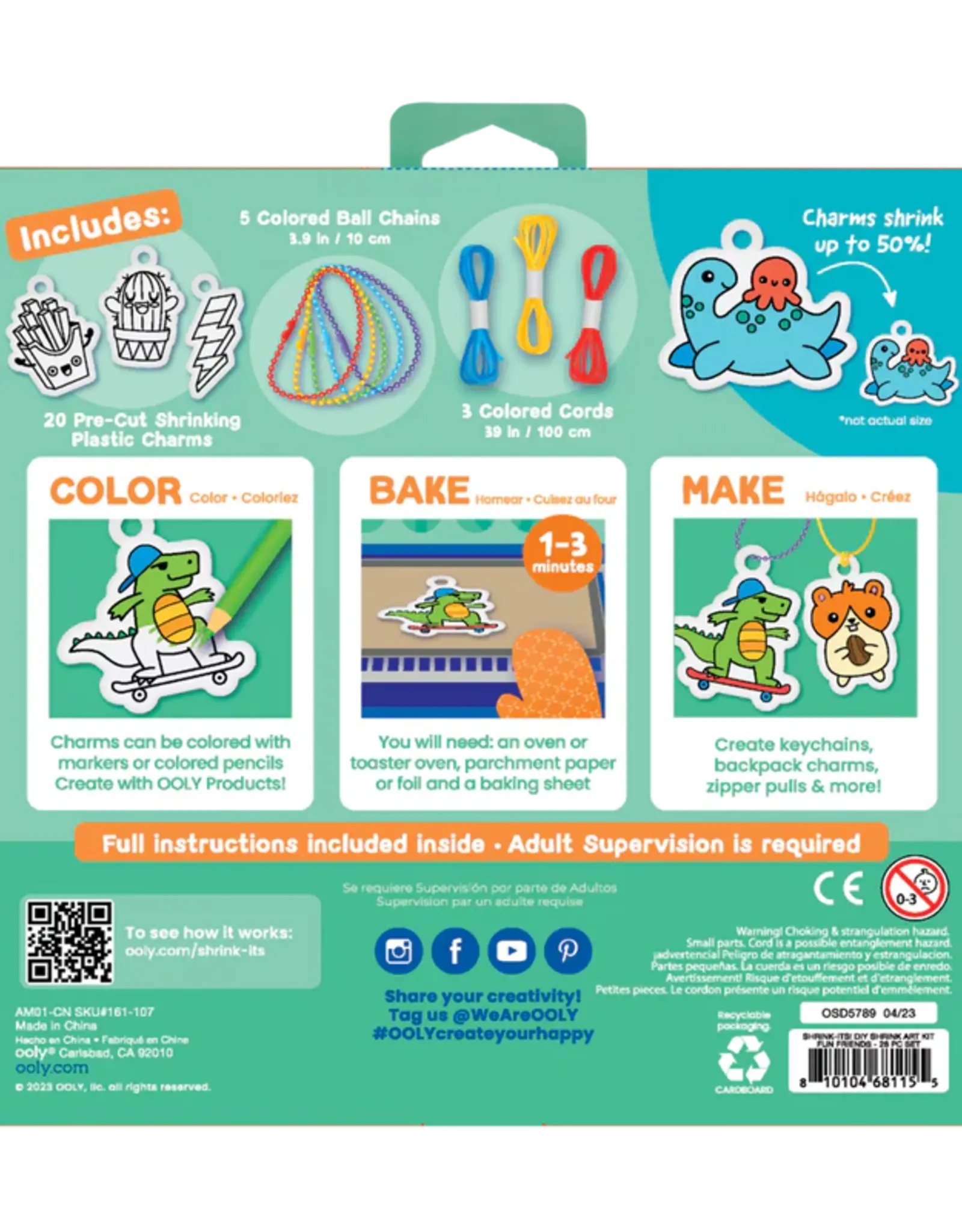 Shrink-Its!: Shrink  Art Kit - Fun Friends